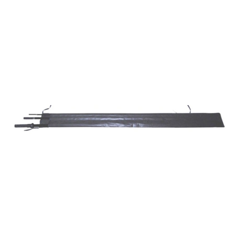 Nylon carry sleeve holding the flagpole sections
