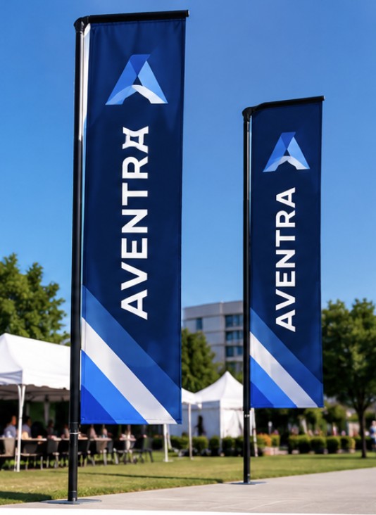 Straight Custom Feather Flag