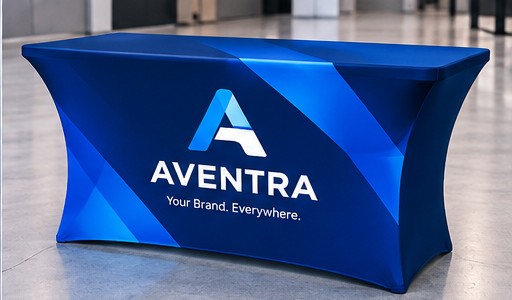 Stretch-Fit Trade Show Table Cover